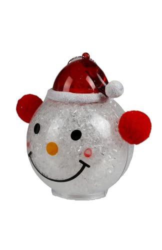 buri-led-weihnachtskugel-schneemann-7-cm-mit-warmwei-er-beleuchtung image 4