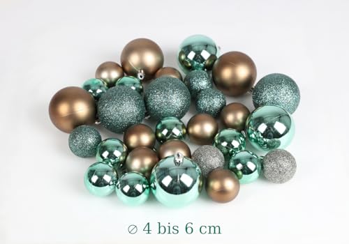 buri-christbaumkugeln-kunststoff-t-rkis-braun-silber-30er-set-4-6-cm image 7