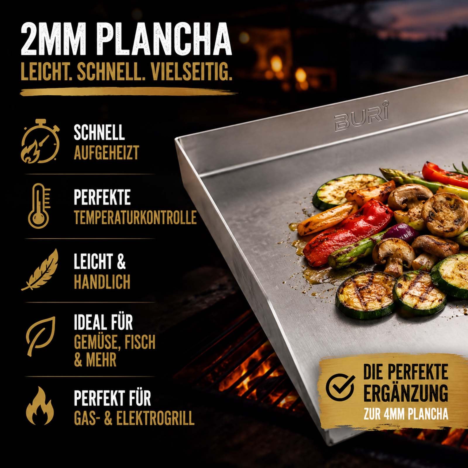 buri-plancha-grillplatte-30x20-cm-edelstahl-2-mm-offene-vorderseite-bbq image 4