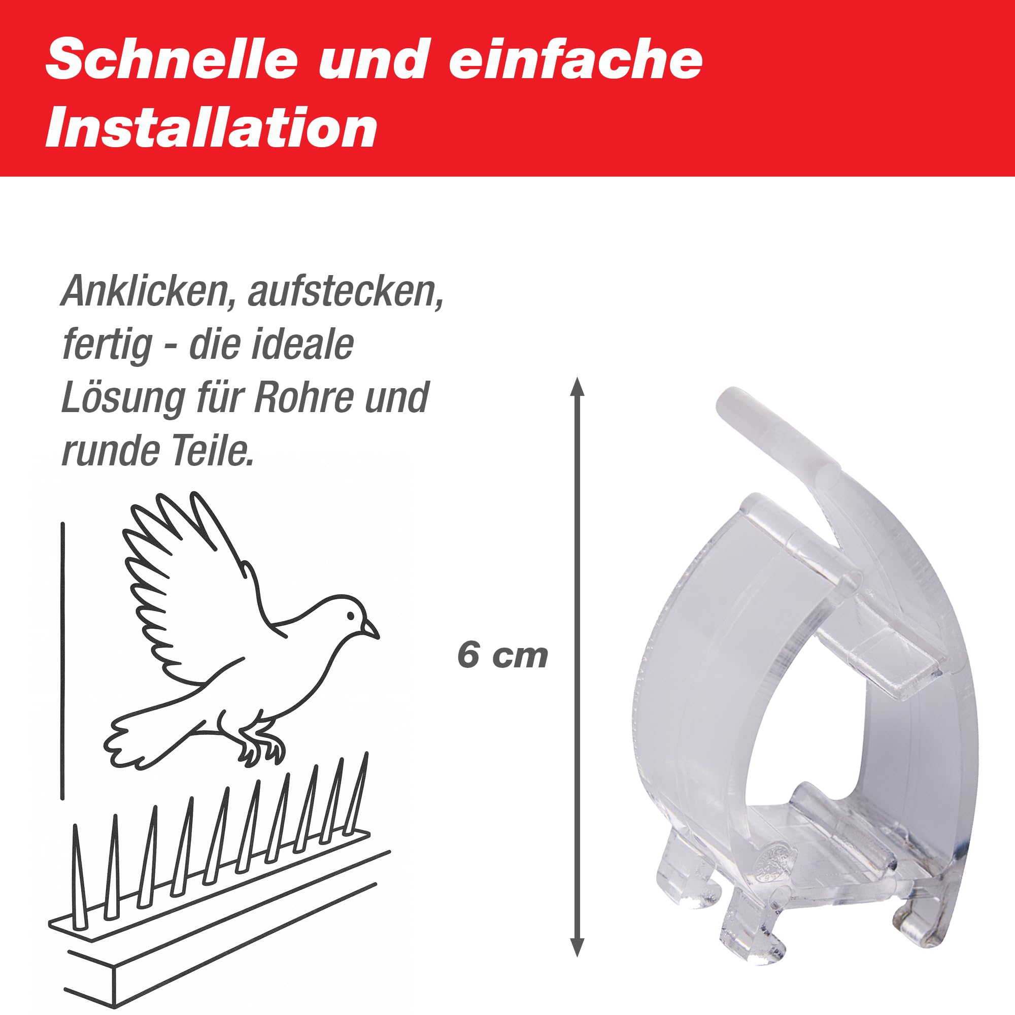 swissinno-clips-f-r-taubenabwehr-spikes-dachrinne-6-st-ck image 2