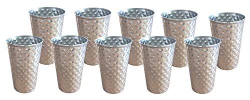 buri-trinkbecher-edelstahl-500-ml-10er-set-geh-mmert-rostfreie-metallbecher-f-r- image 3