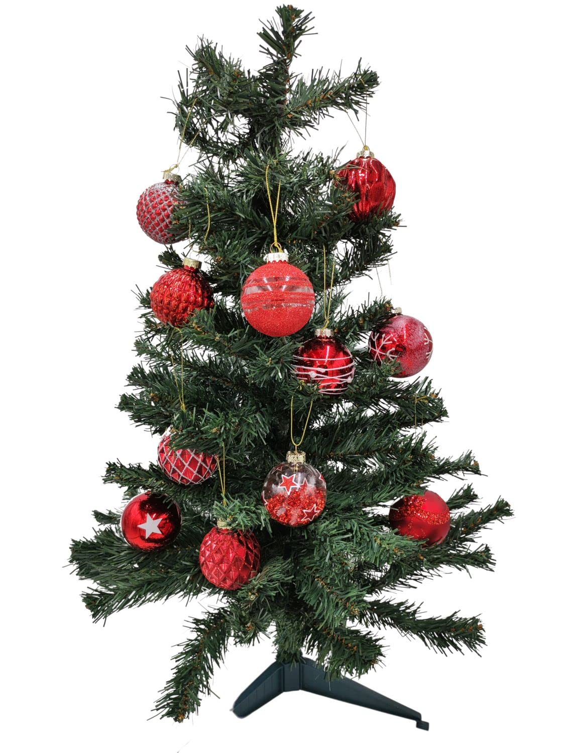 buri-christbaumkugeln-glas-rot-12-st-ck-6-cm image 2