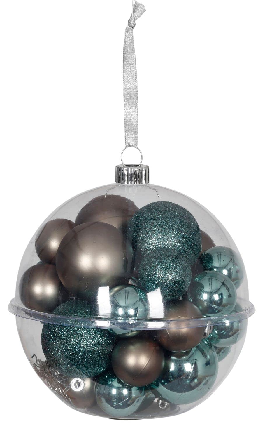 buri-christbaumkugeln-kunststoff-t-rkis-braun-silber-30er-set-4-6-cm image 1