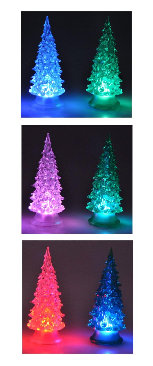 buri-led-tannenbaum-mit-farbwechsler-14cm-transparent-acryl image 2